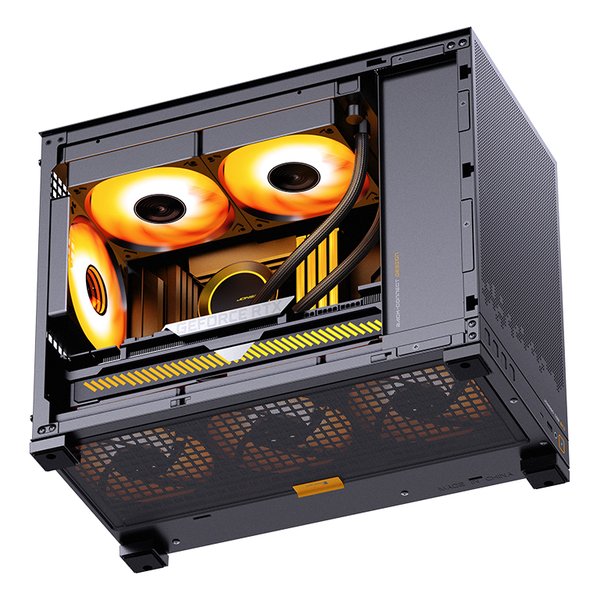 Jonsbo D32 Pro Black Micro-ATX PCケース JONSBO D32 PRO Micro-ATX