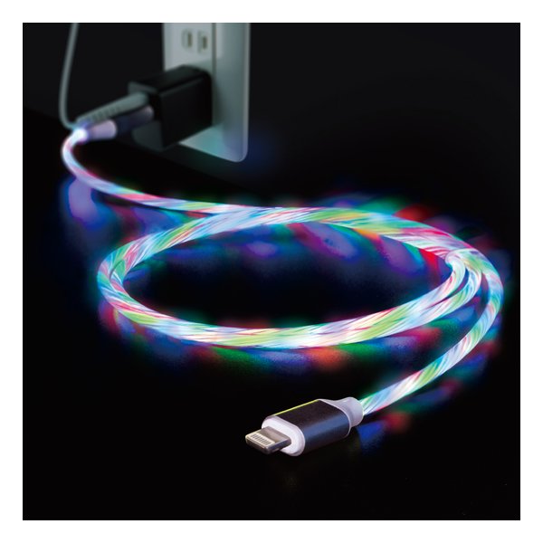e-zoa.com｜[YELL (エール)] 光る充電専用ケーブル [iOS対応/2.0A/1m