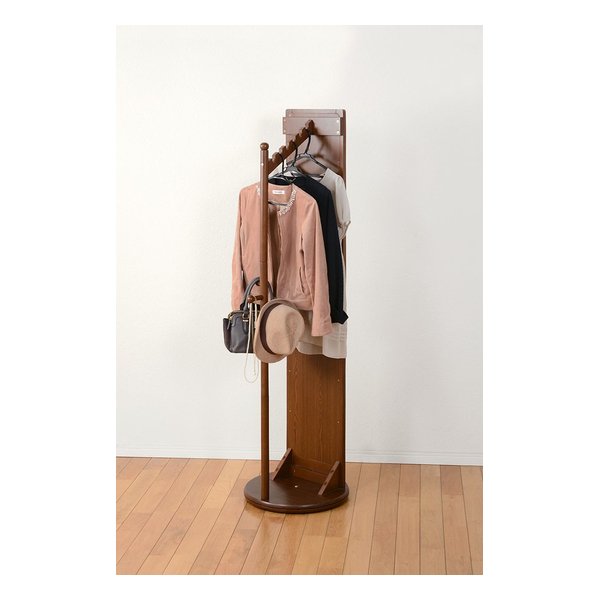 e-zoa.com｜[萩原 (ハギハラ)] 回転ミラー(ダークブラウン) ハンガー