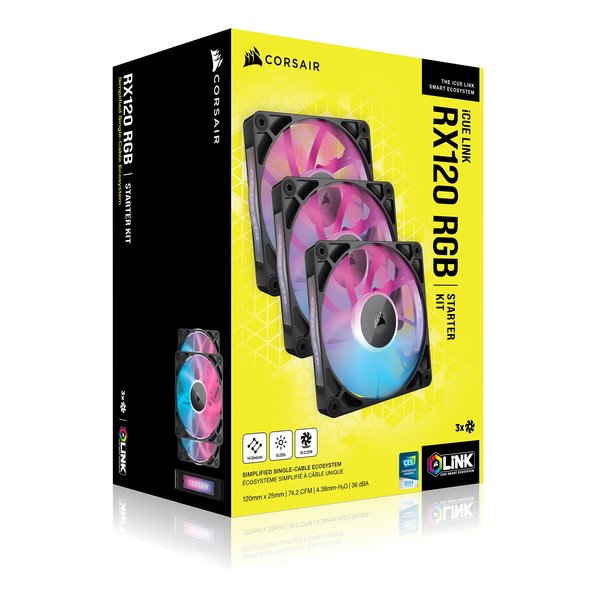 corsair RX120 120mm PWMファン コントローラー付きコルセア Amazon | CORSAIR iCUE LINK RX120 RGB スターターキット 120mm