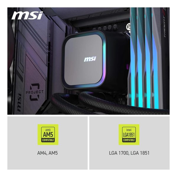 e-zoa.com｜[MSI (エムエスアイ)] 水冷CPUクーラー 120mmファンx3
