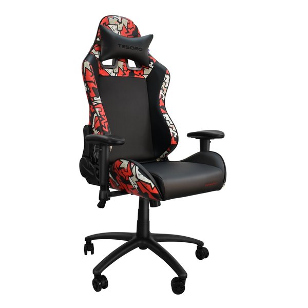 e-zoa.com｜[TESORO（テソロ）] ゲーミングチェア Graffiti Red