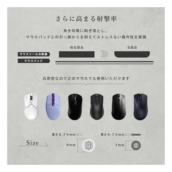 e-zoa.com｜[EZ(イズ)] マウスソール [ガラス製/円形/7mm×3枚