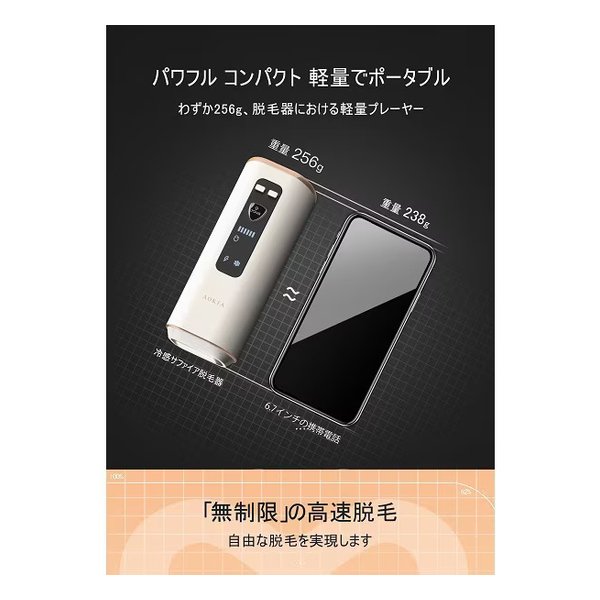 e-zoa.com｜[エスケイジャパン] AOKIA ハイパワーIPL光脱毛器 冷