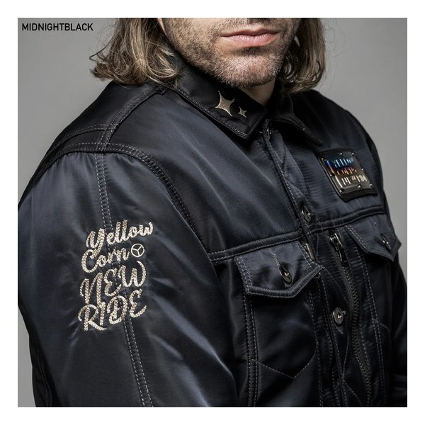 人気のYELLOW CORNO NEW RIDE バイクジャケット 黒 YeLLOW CORN (イエローコーン)] YELLOW CORN NEW RIDE ウィンター