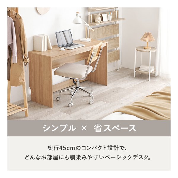 e-zoa.com｜[萩原 (ハギハラ)] スリムデスク 組立式 幅120×奥行