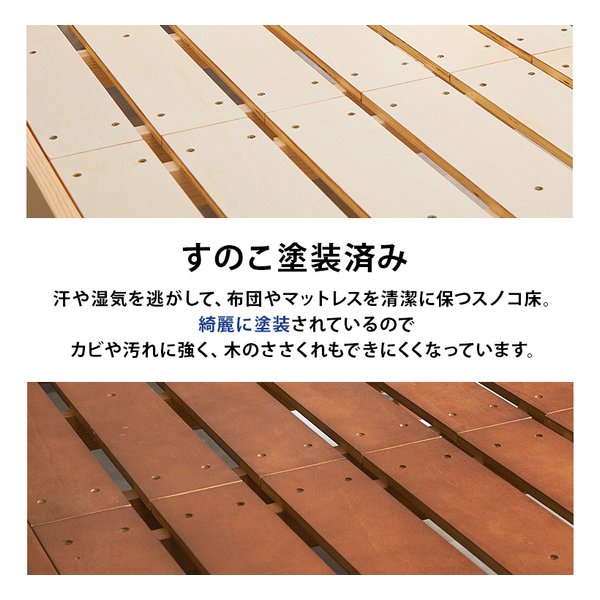 e-zoa.com｜[萩原 (ハギハラ)] 組立簡単 シングルベッド 2口コンセント