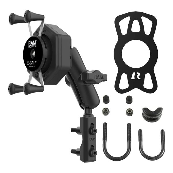 ラムマウントRam Mounts防振Xグリップ(S)＆フォークステムベースセット ラムマウント 防振Xグリップ(M)＆フォークステムベースセット