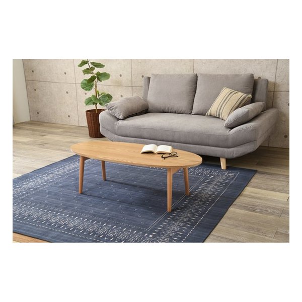 折れ脚テーブル（ナチュラル/楕円形）110×48 MT-6422NA/テーブル単品