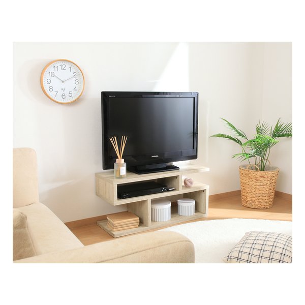e-zoa.com｜[不二貿易(フジボウエキ)] S字型テレビ台 [80幅/オーク