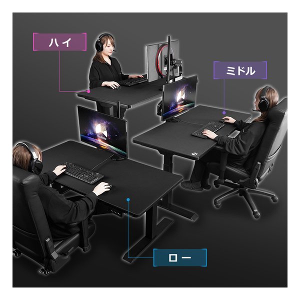 Bauhutte (バウヒュッテ) 電動スーパーゲーミングデスク Amazon.co.jp: Bauhutte (バウヒュッテ) 電動スーパーゲーミング