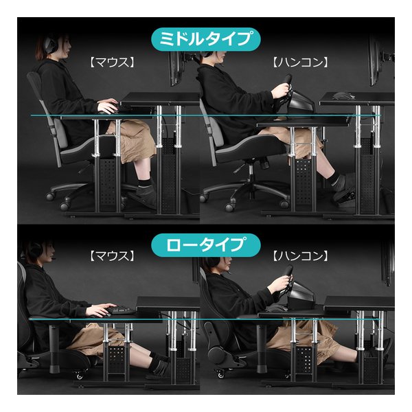 Bauhutte (バウヒュッテ)] コックピットデスク2 [ミドルタイプ/幅865mm