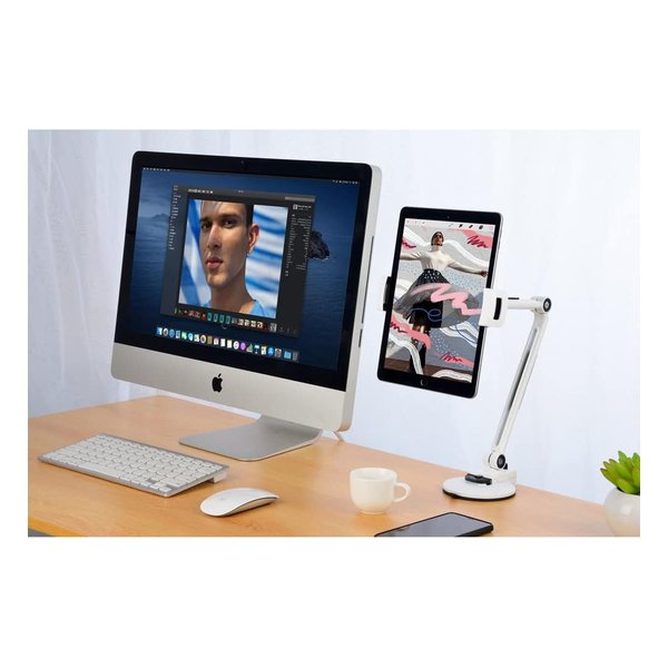 e-zoa.com｜[ルーメン] タブレットアームスタンドS2C ホワイト [(2514212)]