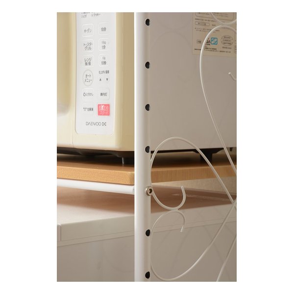 e-zoa.com｜[萩原 (ハギハラ)] 冷蔵庫ラック(ホワイト) 幅58cm