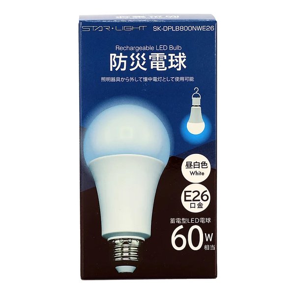 LED電球　照明　セット STAR☆LIGHT（星光商事）] STAR・LIGHT 防災電球 [(2642343)]｜e-zoa.com