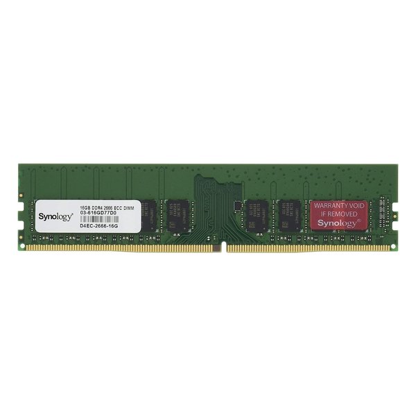 Synology DDR4-2666 16GB ECC メモリー 純正品 Synology - DDR4 - module - 16 GB - DIMM 288-pin - 1333 MHz