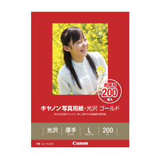 Canon (キヤノン)] キヤノン写真用紙・光沢 ゴールド L判 200枚