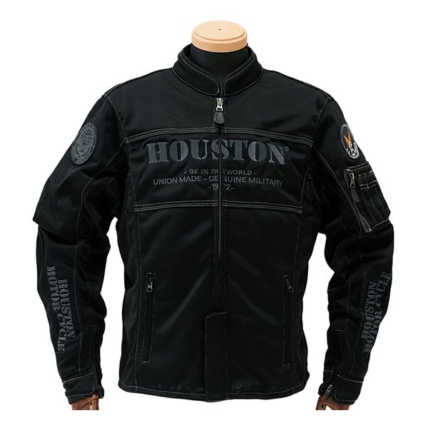 HOUSTON (ヒューストン)] HTVA2510S M/C RIDING JAC BK L [(2649766