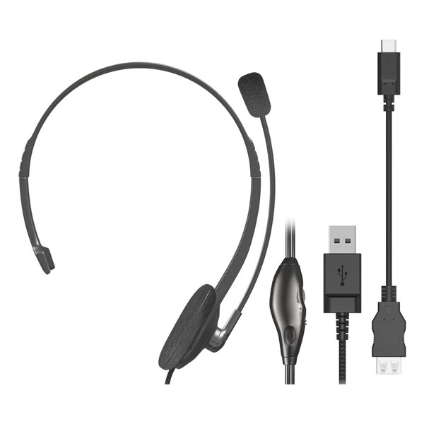 E Zoa Com Elecom エレコム ヘッドセット ブラック Usb C Usb A 片耳 ヘッドバンドタイプ