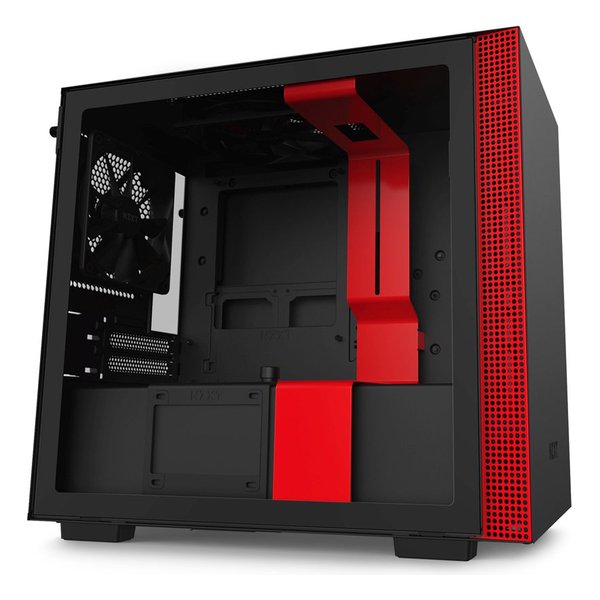 E Zoa Com Nzxt Pcｹｰｽ H210 Mini Itxｹｰｽ ﾏｯﾄﾌﾞﾗｯｸ ﾚｯﾄﾞ