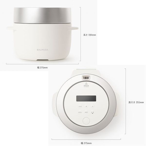 e-zoa.com｜[BALMUDA (バルミューダ)] 3合炊き電気炊飯器 BALMUDA The