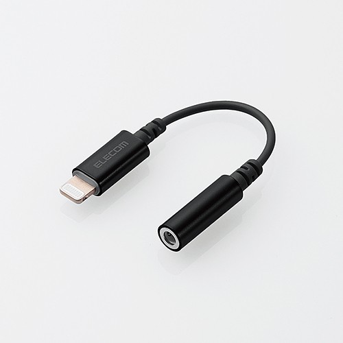 E Zoa Com Elecom エレコム Lightning 4極イヤホン端子 変換ケーブル ブラック E Zoa Com Elecom エレコム Lightning 4極イヤホン端子 変換ケーブル ブラック