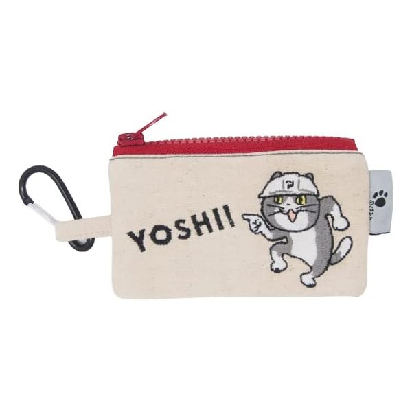 e-zoa.com｜[メイカーズ] 仕事猫 刺繍カラビナポーチ ヨシ! [(2578404)]