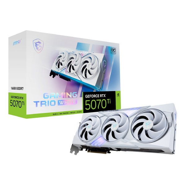 m　アイレボセット MSI (エムエスアイ)] GeForce RTX 5070 Ti 16G GAMING TRIO OC WHITE