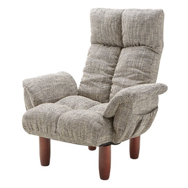 脚付パーソナルチェア 幅78 奥行63-110 高さ50-95 座面高35cm イス チェア 椅子 いす チェアー ブラウン M5-MGKAM00962BR