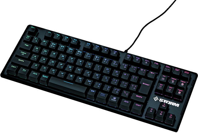 有線接続のゲーミングキーボード